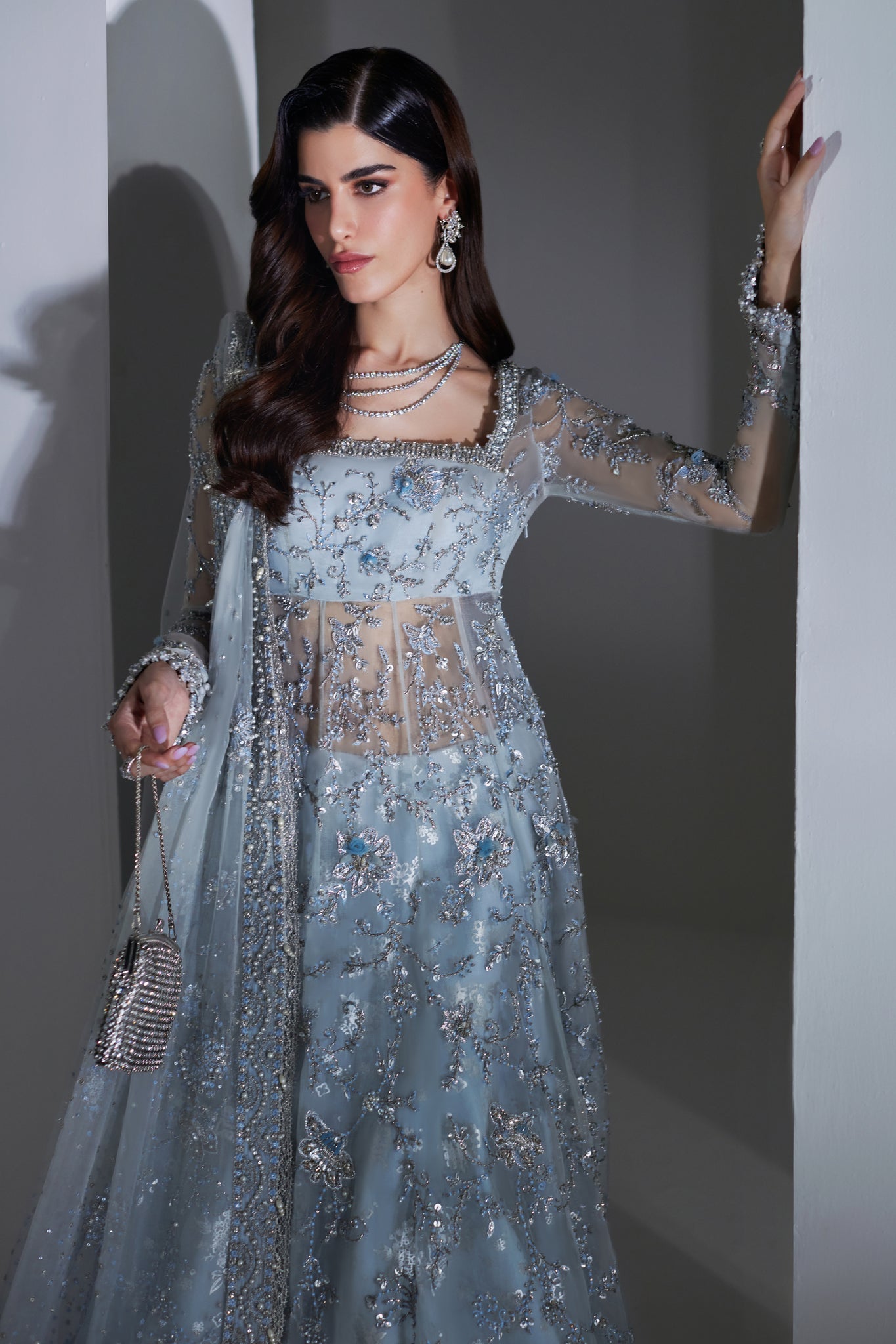 Elan | Luxury Wedding Wears | CRISTAL ETOILE (EP-20887) - Bridal Dress - available at Maria Faisal in UK and USA.