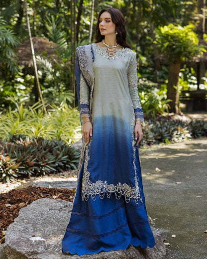 Ain | Cascade Party Wears | AN-104 by Maria Faisal - Registered Vendor of : Ain - type : Ladies Clothes - 100% original wedding dresses