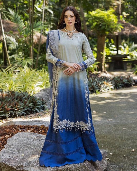 Ain | Cascade Party Wears | AN-104 by Maria Faisal - Registered Vendor of : Ain - type : Ladies Clothes - 100% original wedding dresses