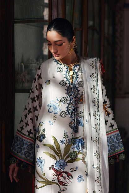 Elan | Luxury Lawn 25 | AZUREH (EL25-04 B) by Maria Faisal - Registered Vendor of : Elan - type : Ladies Clothes - 100% original wedding dresses