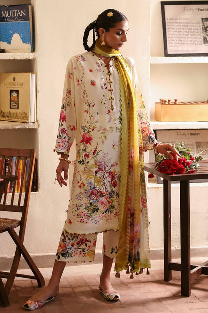 Zaha | Festive Lawn 25 | CHANDNI (ZF-25-10) by Maria Faisal - Registered Vendor of : zaha - type : Ladies Clothes - 100% original wedding dresses