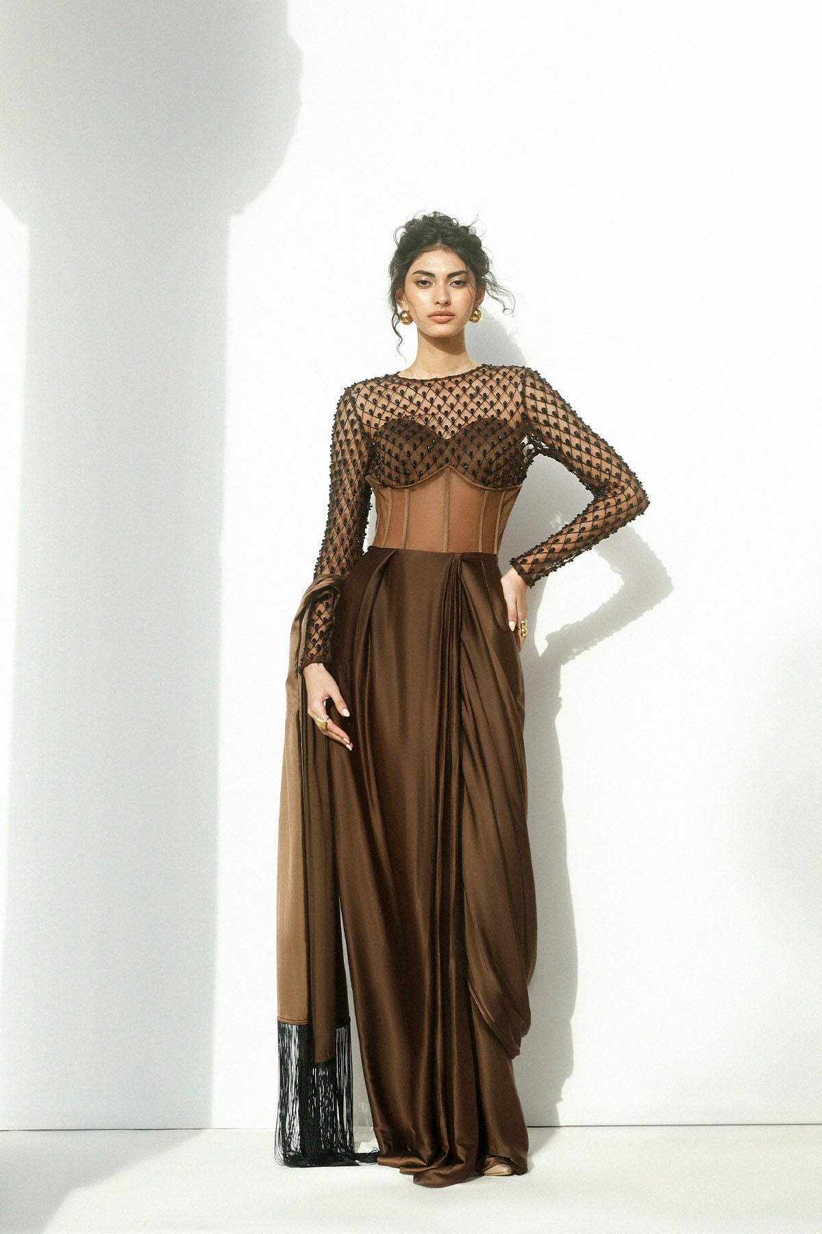 Erum Khan | Carvaan Formals |Raazmeen - Formal Dress - available at Maria Faisal in UK and USA.