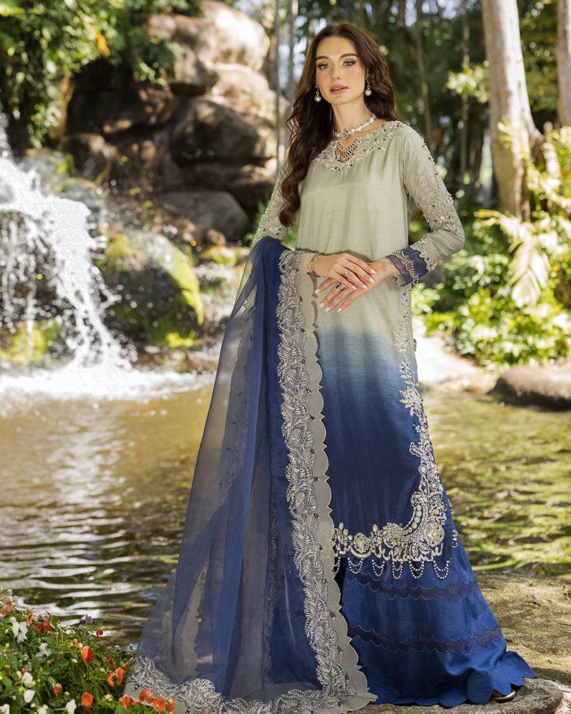 Ain | Cascade Party Wears | AN-104 by Maria Faisal - Registered Vendor of : Ain - type : Ladies Clothes - 100% original wedding dresses