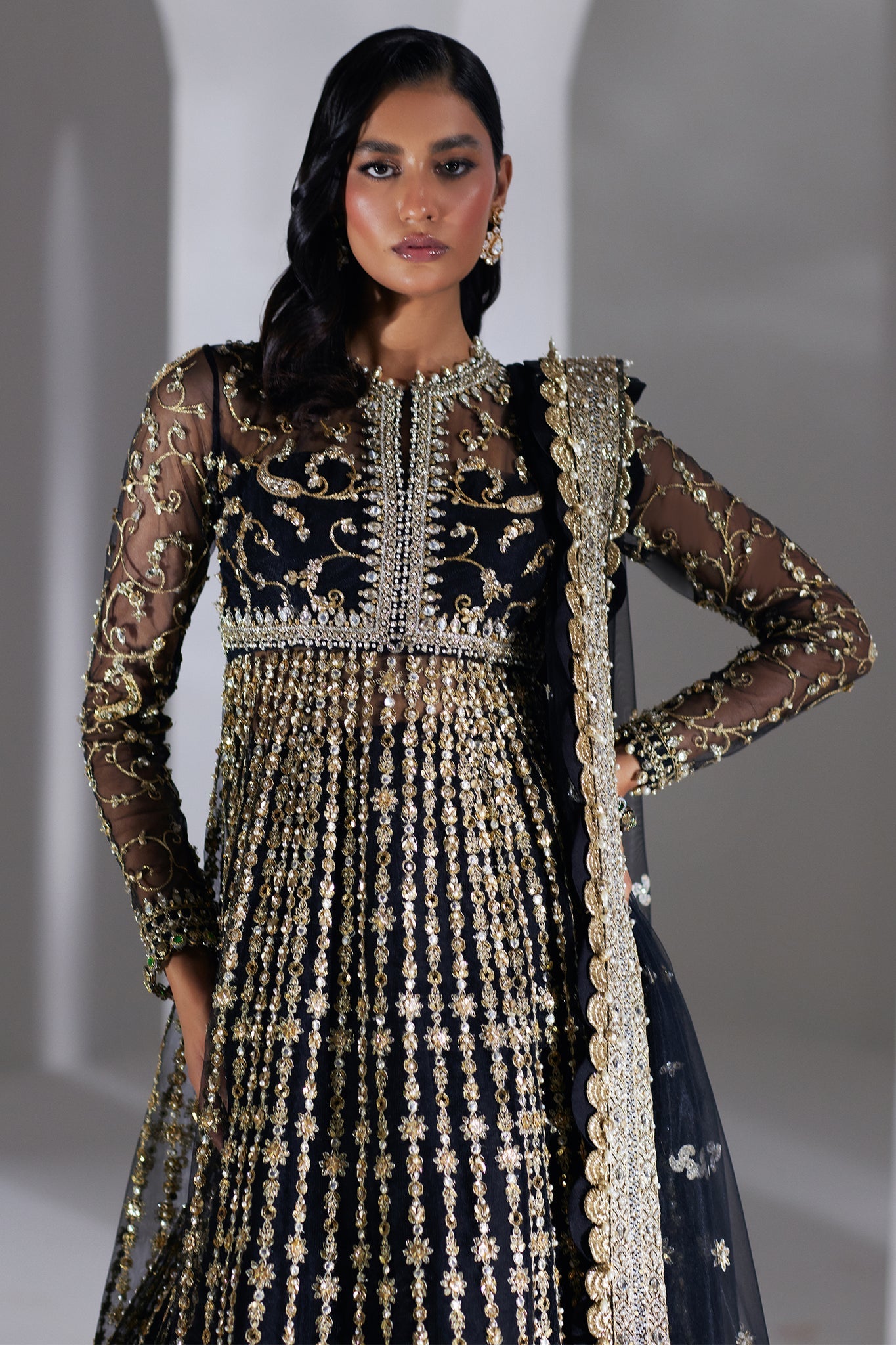 Elan | Luxury Wedding Wears | LUEUR DOREE (EP-21000) - Bridal Dress - available at Maria Faisal in UK and USA.