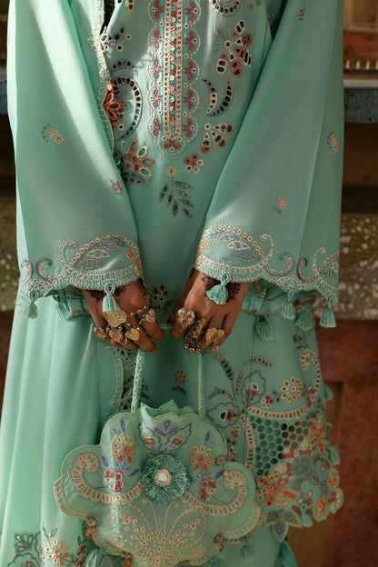 Zaha | Festive Lawn 25 | SEHER (ZF-25-05) by Maria Faisal - Registered Vendor of : Zaha - type : Ladies Clothes - 100% original wedding dresses