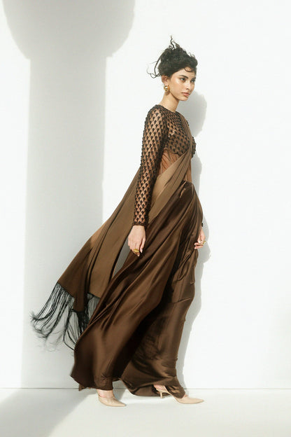 Erum Khan | Carvaan Formals |Raazmeen - Formal Dress - available at Maria Faisal in UK and USA.