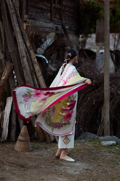 Elan | Kashmee Legacy Lawn 26 |ZÉRIN (EL26-11 B) - Luxury Dress - available at Maria Faisal in UK and USA.