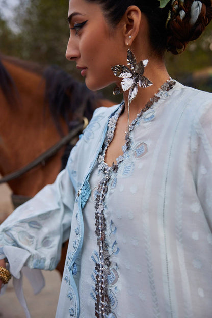 Elan | Luxury Lawn 25 | CELESTINE (EL25-05 B) by Maria Faisal - Registered Vendor of : Elan - type : Ladies Clothes - 100% original wedding dresses