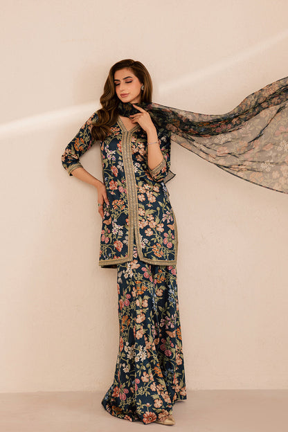 Vanya | Silk Edit | SL-16 - Luxury Dress - available at Maria Faisal in UK and USA.