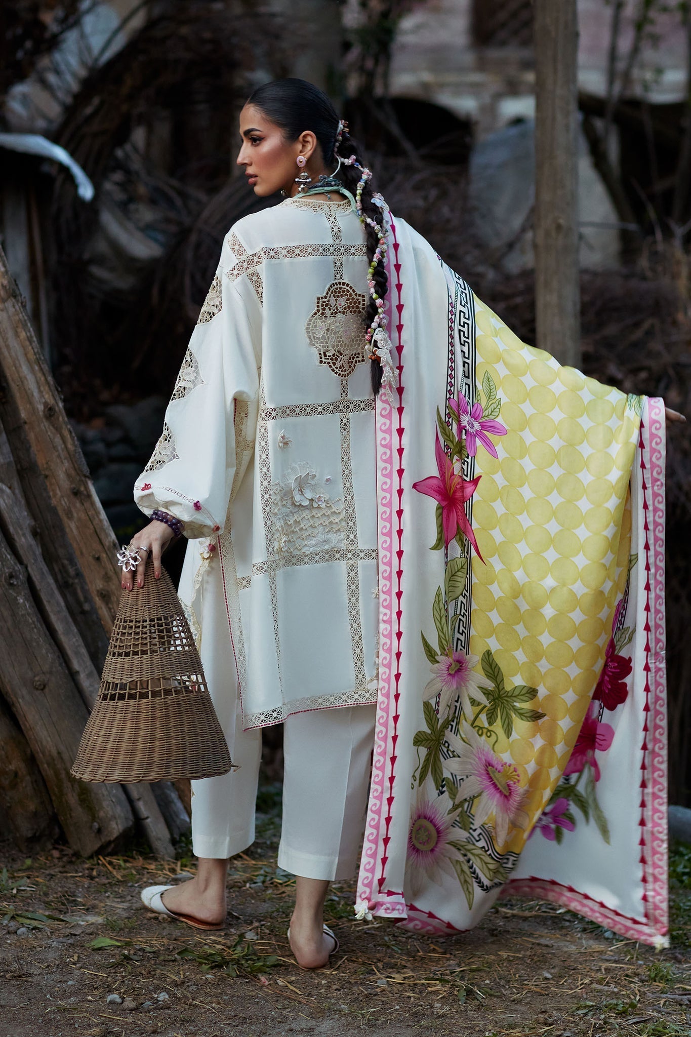 Elan | Kashmee Legacy Lawn 26 |ZÉRIN (EL26-11 B) - Luxury Dress - available at Maria Faisal in UK and USA.