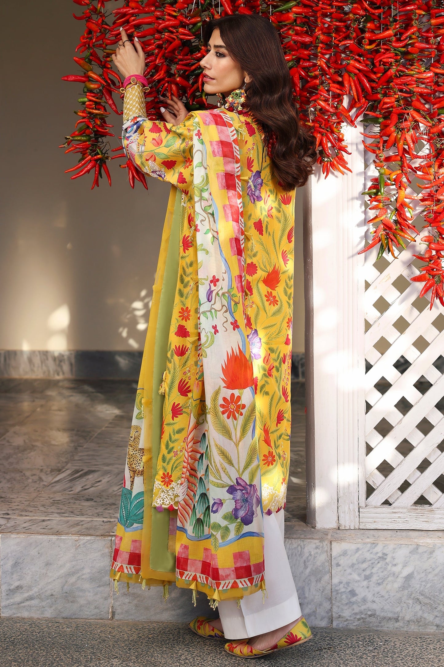 Zaha | Lawn 25 | ZARAAH (ZL25-08 A) by Maria Faisal - Registered Vendor of : Zaha - type : Ladies Clothes - 100% original wedding dresses