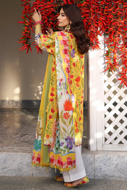 Zaha | Lawn 25 | ZARAAH (ZL25-08 A) by Maria Faisal - Registered Vendor of : Zaha - type : Ladies Clothes - 100% original wedding dresses