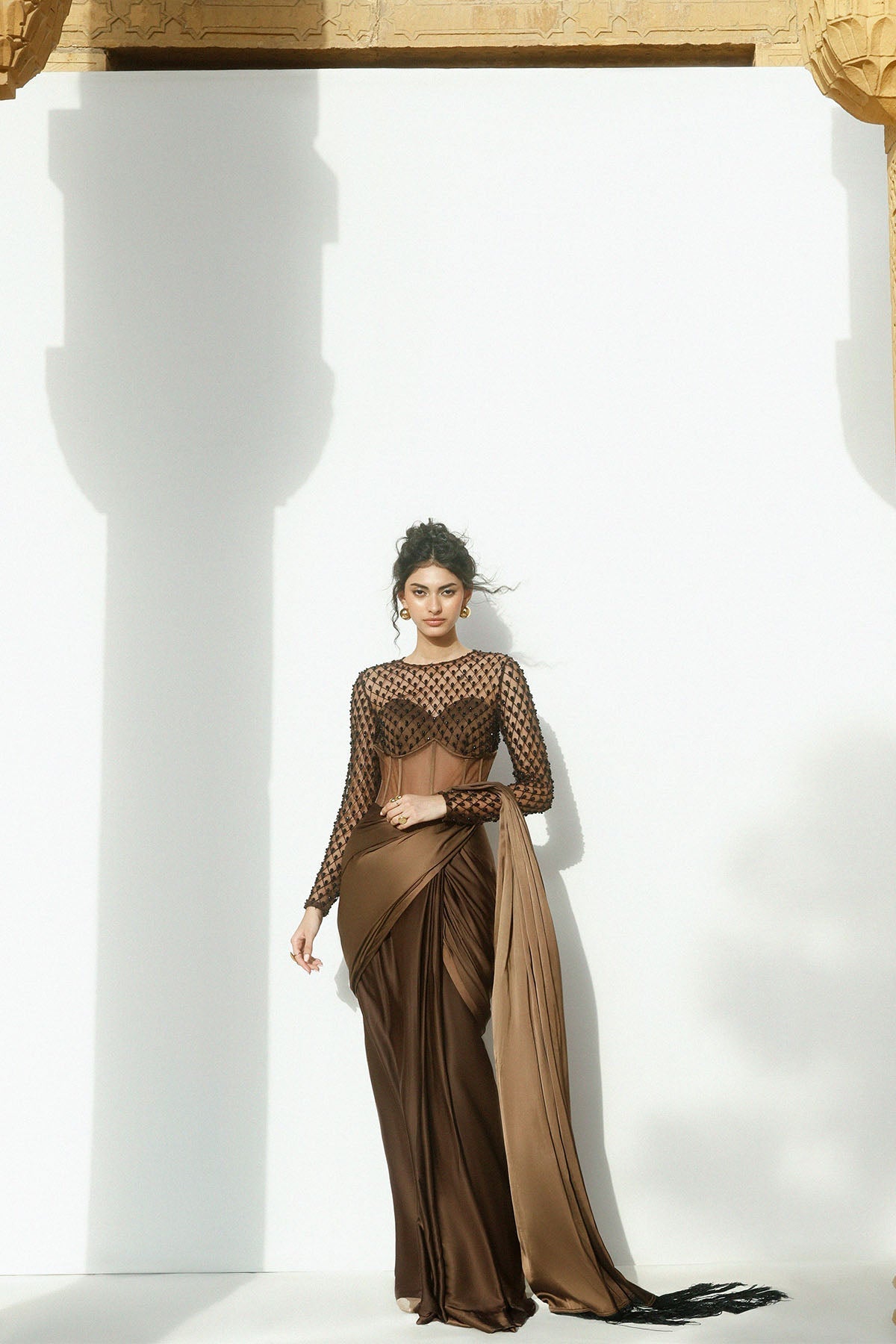 Erum Khan | Carvaan Formals |Raazmeen - Formal Dress - available at Maria Faisal in UK and USA.