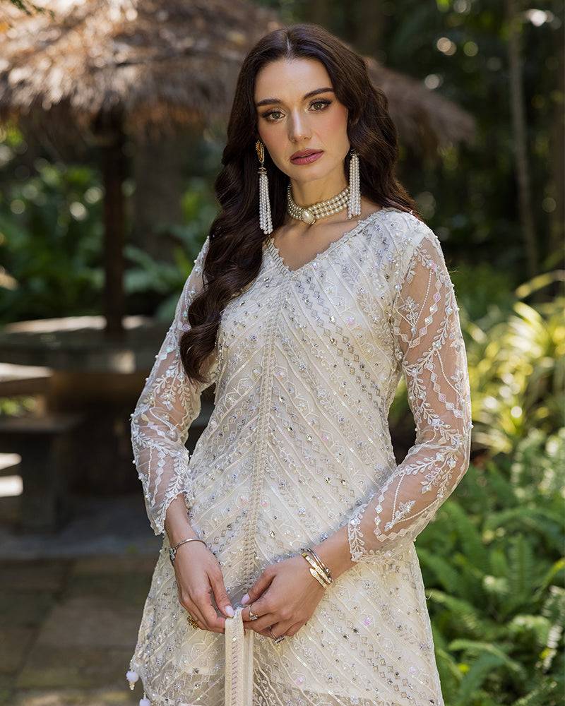 Ain | Cascade Party Wears | AN-99 by Maria Faisal - Registered Vendor of : Ain - type : Ladies Clothes - 100% original wedding dresses