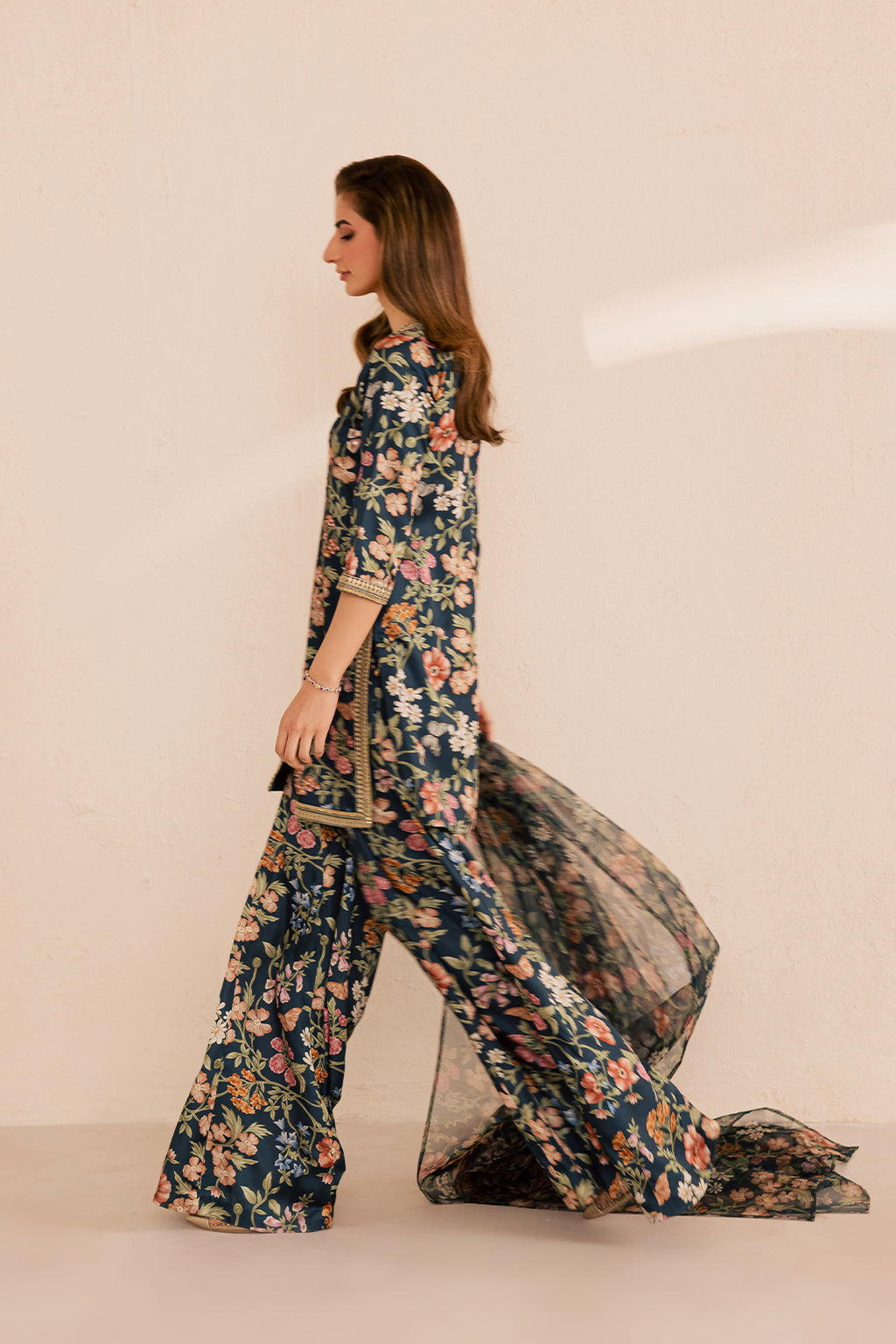 Vanya | Silk Edit | SL-16 - Luxury Dress - available at Maria Faisal in UK and USA.