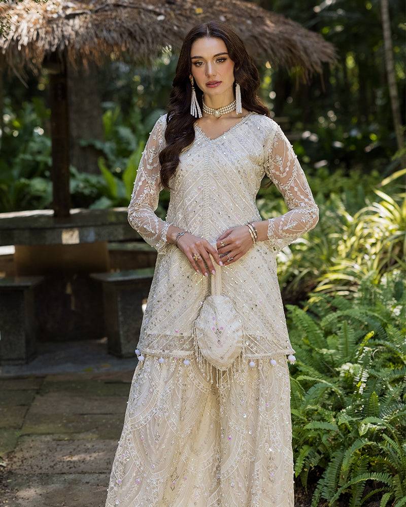 Ain | Cascade Party Wears | AN-99 by Maria Faisal - Registered Vendor of : Ain - type : Ladies Clothes - 100% original wedding dresses