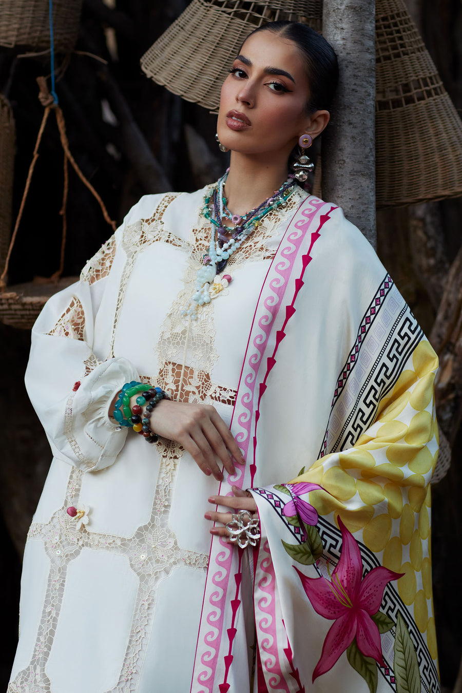 Elan | Kashmee Legacy Lawn 26 |ZÉRIN (EL26-11 B) - Luxury Dress - available at Maria Faisal in UK and USA.