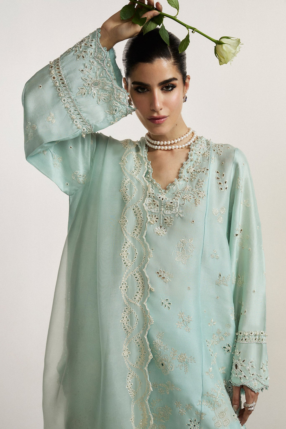 Elan I Vital Ornee I BLEU SERENITE (EV-21359) - Ladies Clothes - Maria Faisal