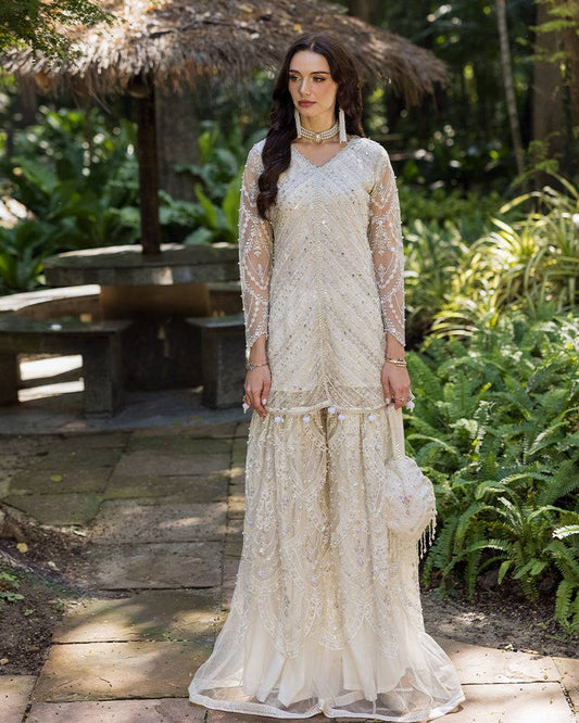 Ain | Cascade Party Wears | AN-99 by Maria Faisal - Registered Vendor of : Ain - type : Ladies Clothes - 100% original wedding dresses