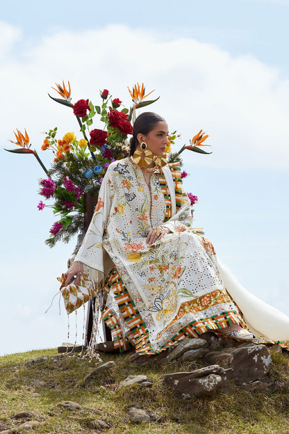 Elan | Kashmee Legacy Lawn 26 |SONAMARG (EL26-09 A) - Luxury Dress - available at Maria Faisal in UK and USA.