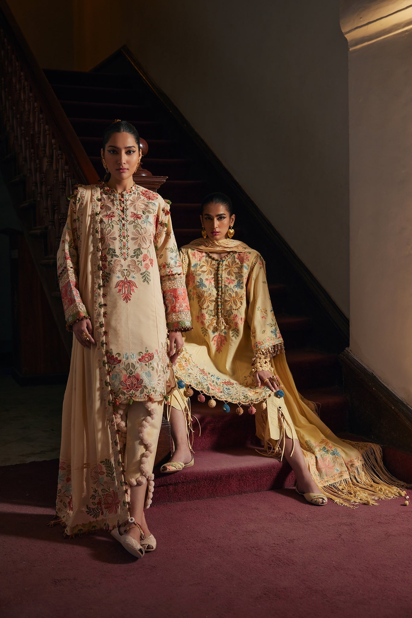 Elan | Luxury Lawn 25 | ZAHARA (EL25-07 A) - Ladies Clothes - Maria Faisal