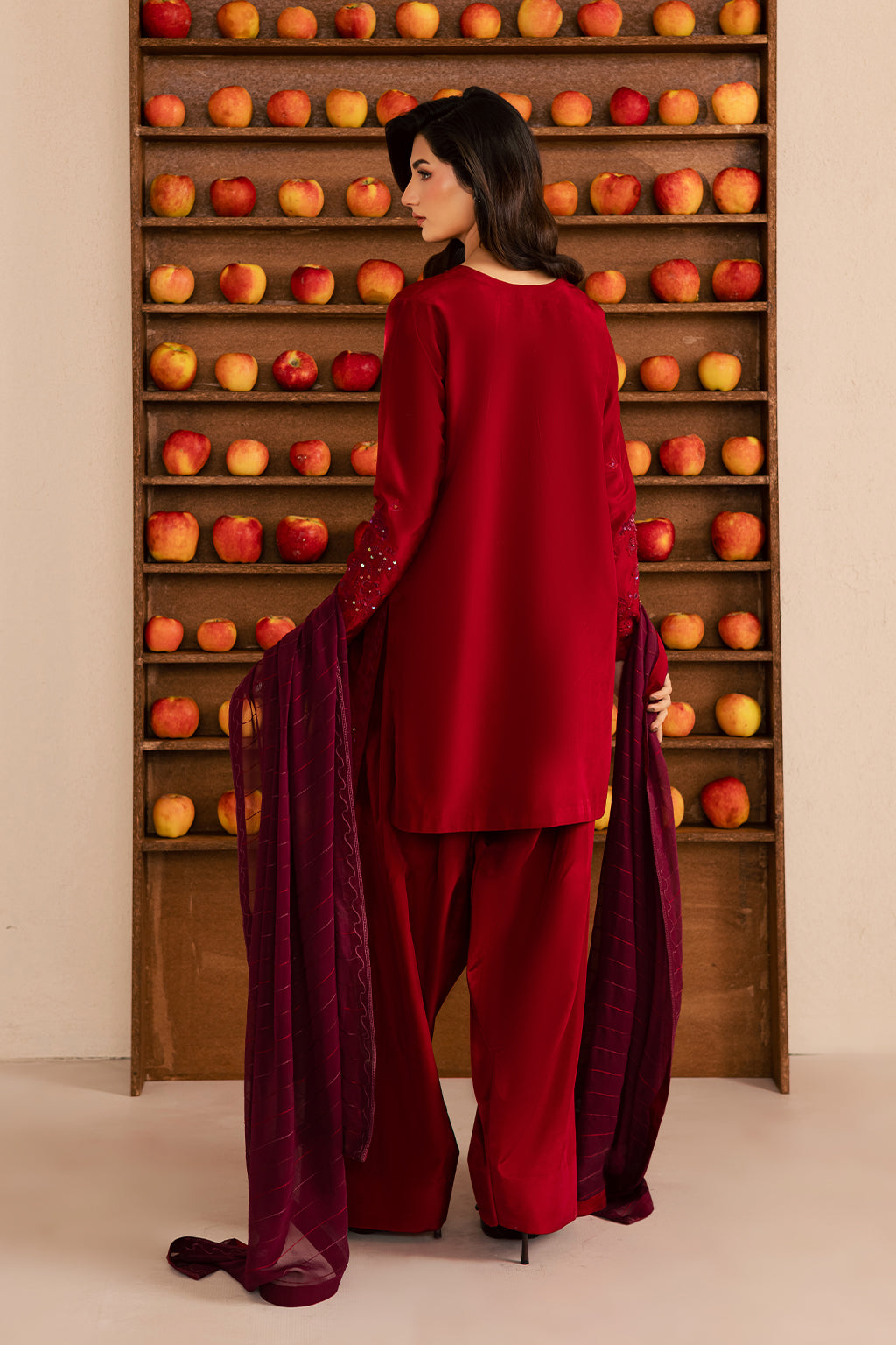 Vanya | Silk Edit | SL-22 - Luxury Dress - available at Maria Faisal in UK and USA.
