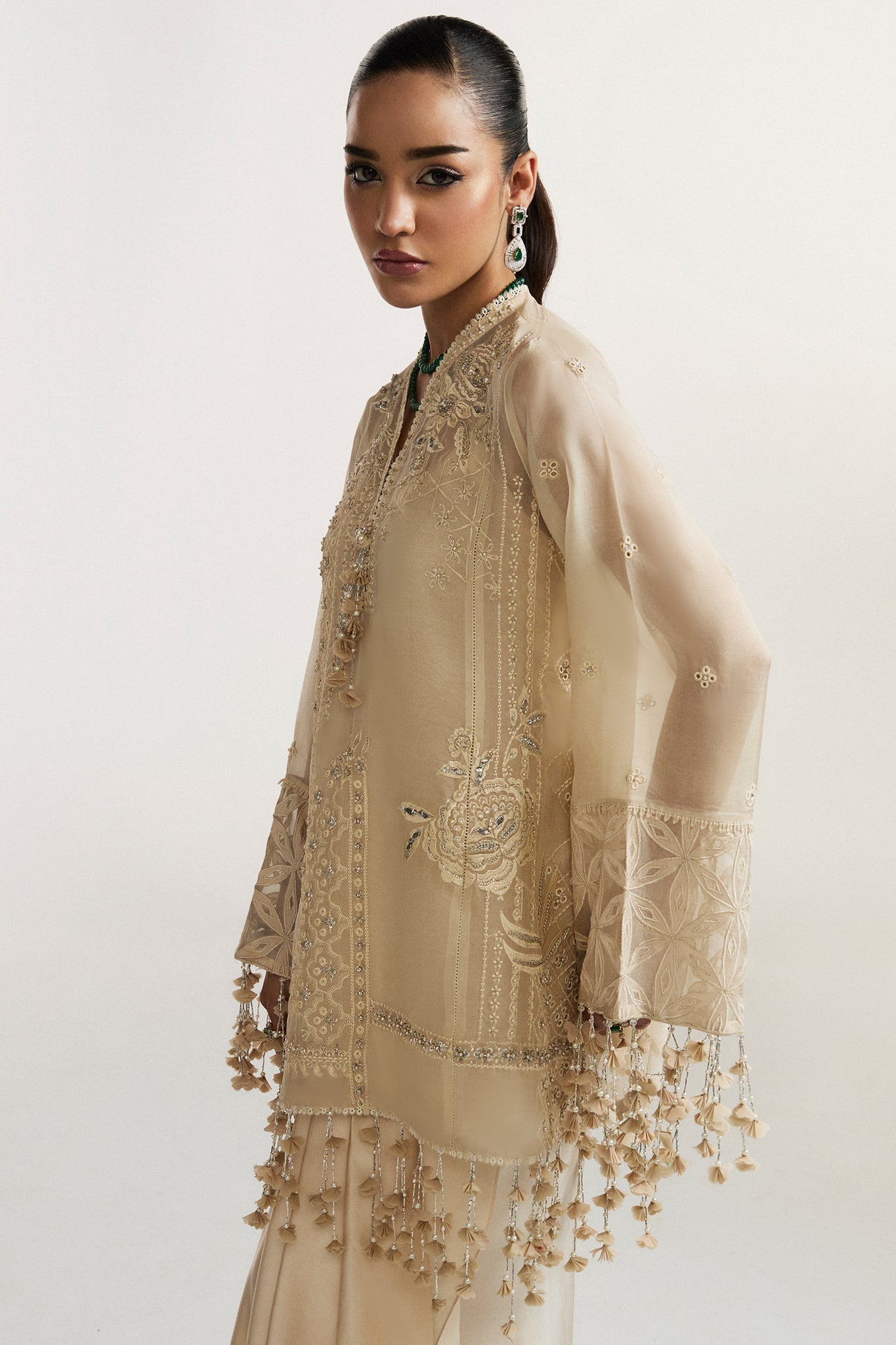 Elan | Vital Ornee | SOLENNE D'OR (EV-21356) - Formal Dress - available at Maria Faisal in UK and USA.