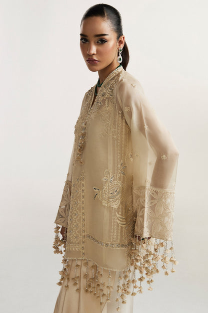 Elan | Vital Ornee | SOLENNE D'OR (EV-21356) - Formal Dress - available at Maria Faisal in UK and USA.