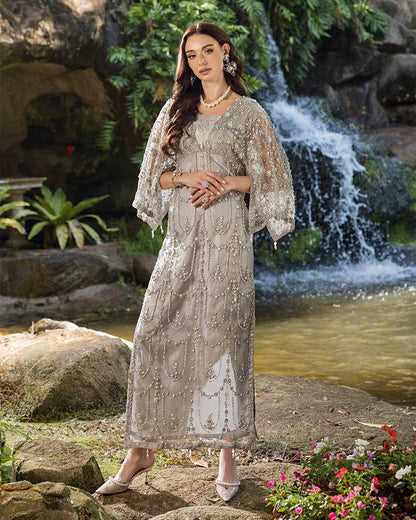 Ain | Cascade Party Wears | AN-98 by Maria Faisal - Registered Vendor of : Ain - type : Ladies Clothes - 100% original wedding dresses