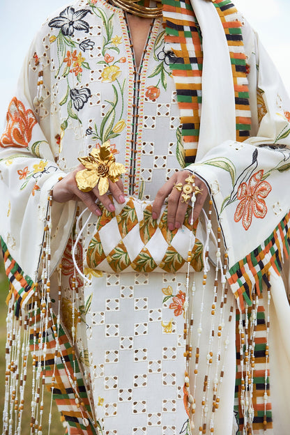 Elan | Kashmee Legacy Lawn 26 |SONAMARG (EL26-09 A) - Luxury Dress - available at Maria Faisal in UK and USA.
