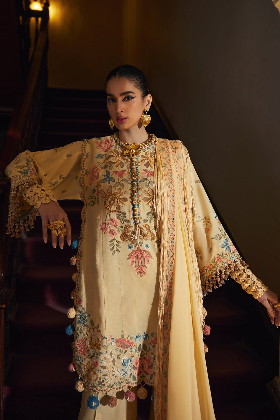 Elan | Luxury Lawn 25 | ZAHARA (EL25-07 A) - Ladies Clothes - Maria Faisal