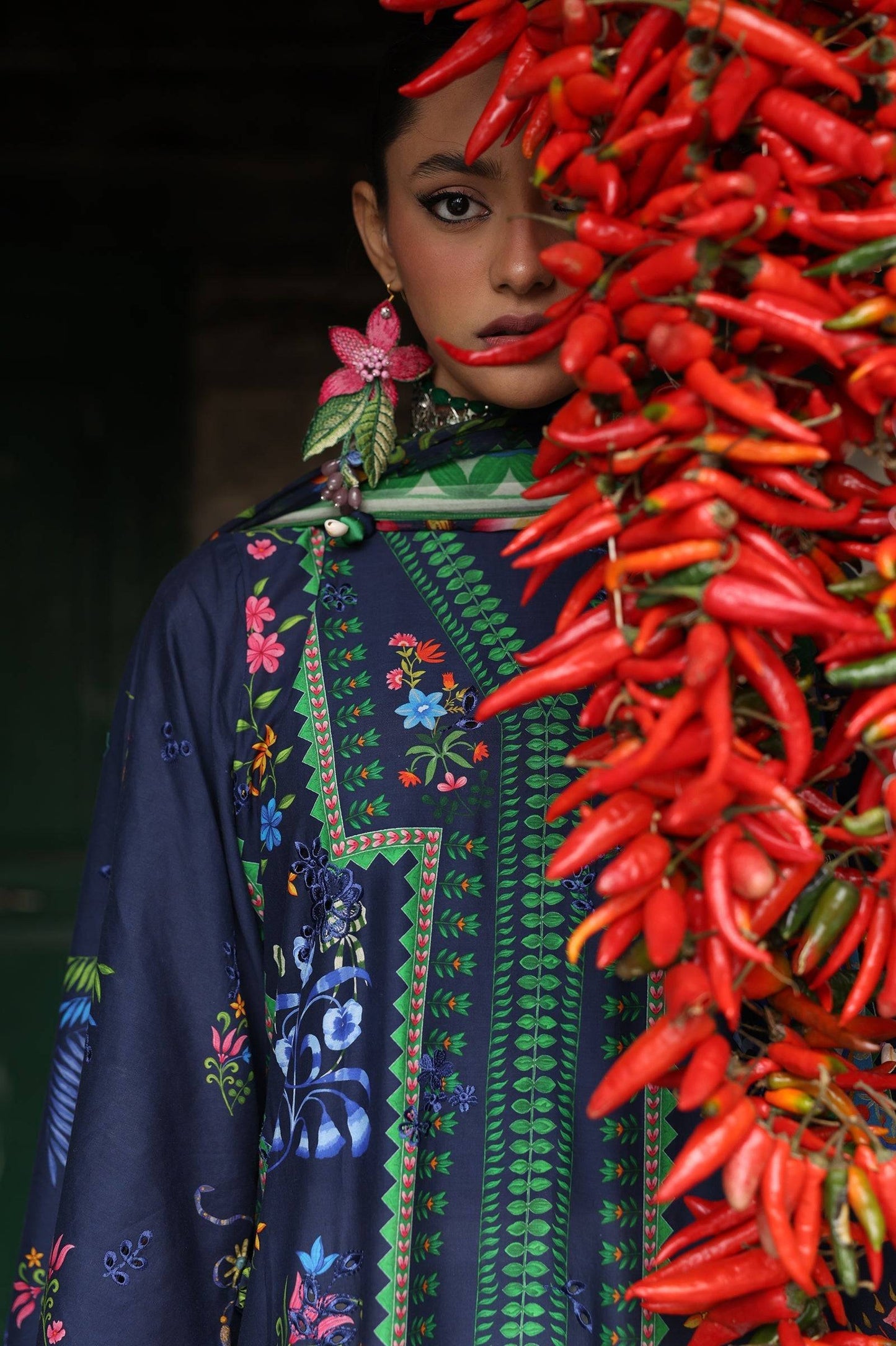 Zaha | Lawn 25 | AMANI (ZL25-06 B) by Maria Faisal - Registered Vendor of : Zaha - type : Ladies Clothes - 100% original wedding dresses