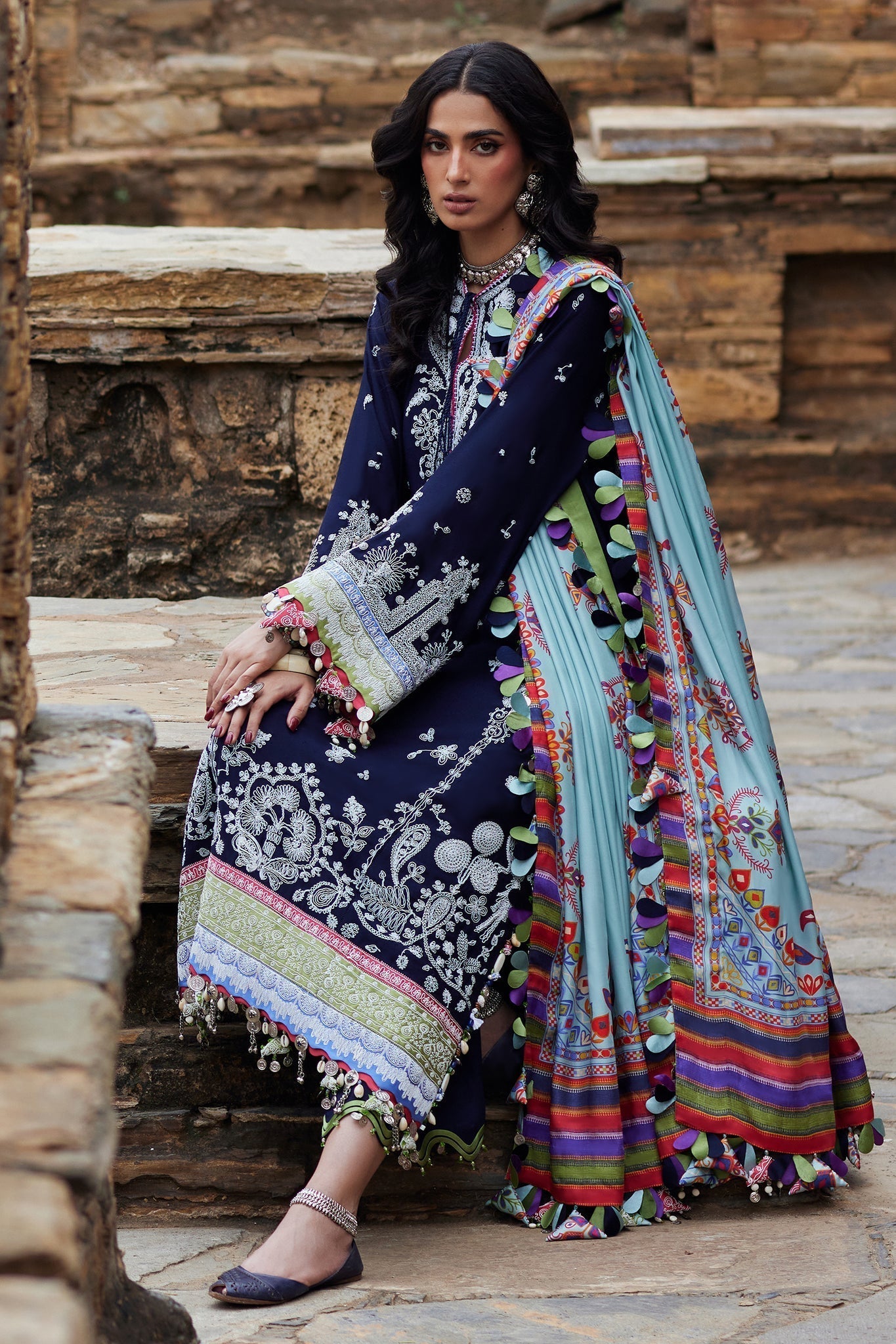 Elan | Winter Collection 24 | MAHROSH (EW24-06) - Designer Dress with Intricate embroidery and embellishments. Shop elegent wedding dress at Maria Faisal.