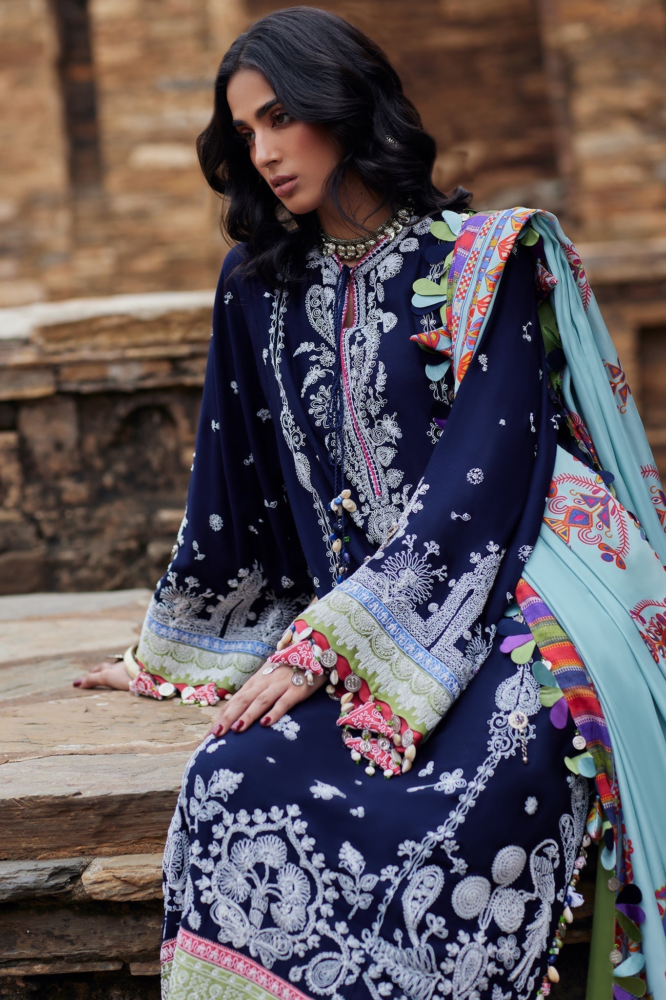 Elan | Winter Collection 24 | MAHROSH (EW24-06) - Designer Dress with Intricate embroidery and embellishments. Shop elegent wedding dress at Maria Faisal.