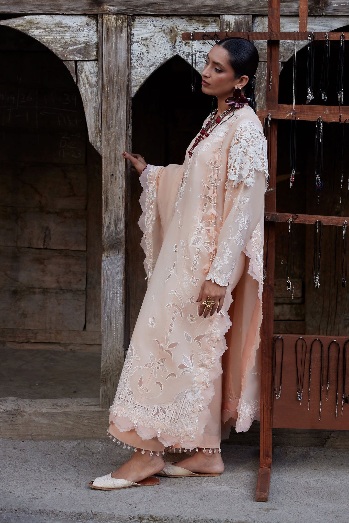 Elan | Kashmee Legacy Lawn 26 |NOORAI (EL26-06 A) - Luxury Dress - available at Maria Faisal in UK and USA.