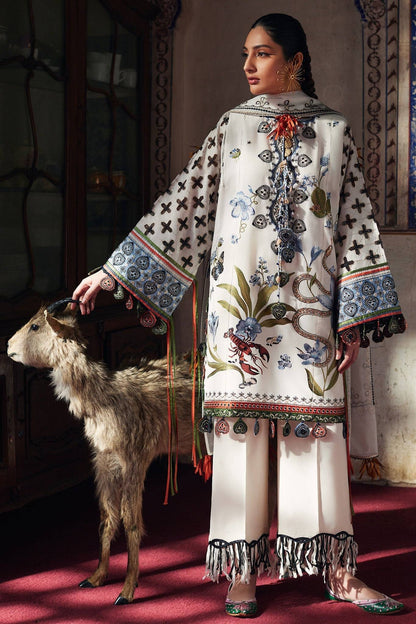 Elan | Luxury Lawn 25 | AZUREH (EL25-04 B) by Maria Faisal - Registered Vendor of : Elan - type : Ladies Clothes - 100% original wedding dresses