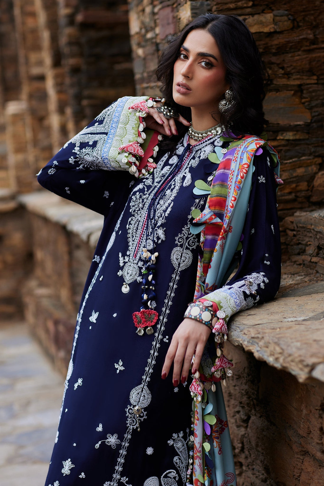 Elan | Winter Collection 24 | MAHROSH (EW24-06) - Designer Dress with Intricate embroidery and embellishments. Shop elegent wedding dress at Maria Faisal.