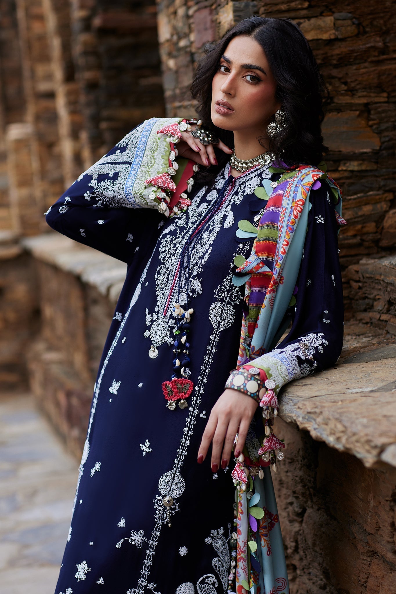 Elan | Winter Collection 24 | MAHROSH (EW24-06) - Designer Dress with Intricate embroidery and embellishments. Shop elegent wedding dress at Maria Faisal.