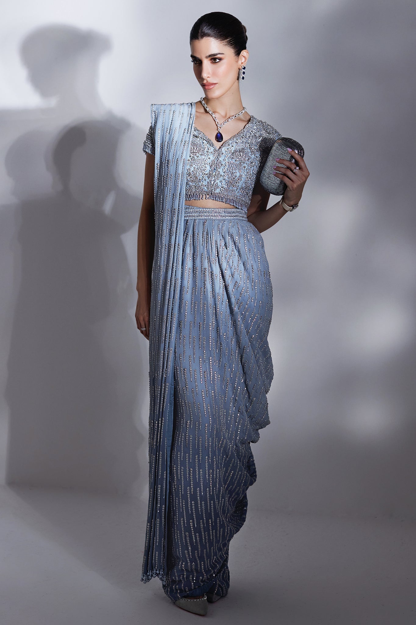 Elan | Luxury Wedding Wears | ECLAT GLACE (EP-21008) - Bridal Dress - available at Maria Faisal in UK and USA.