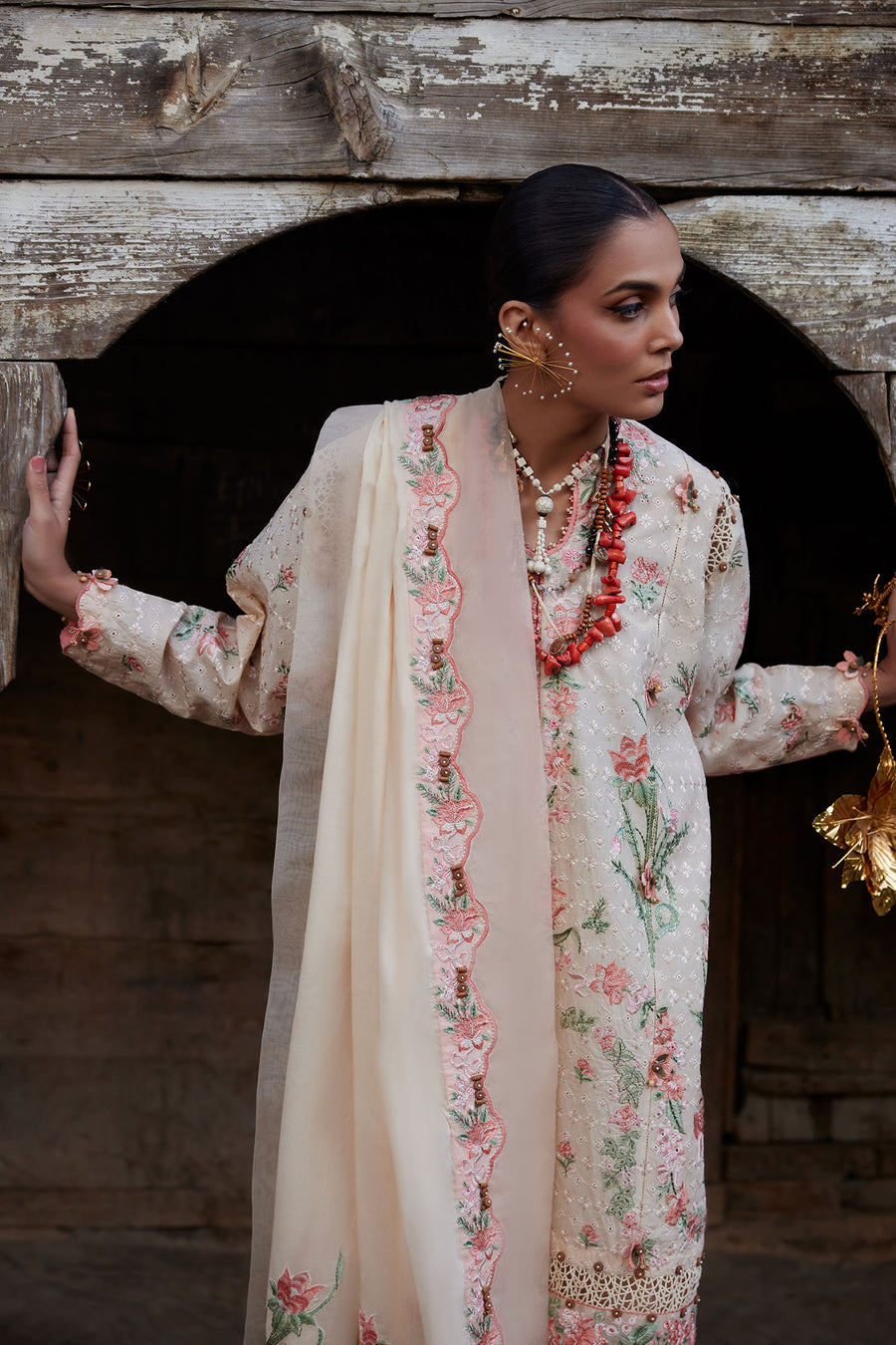 Elan | Kashmee Legacy Lawn 26 | MEHRVAAN (EL26-10 A) - Luxury Dress - available at Maria Faisal in UK and USA.