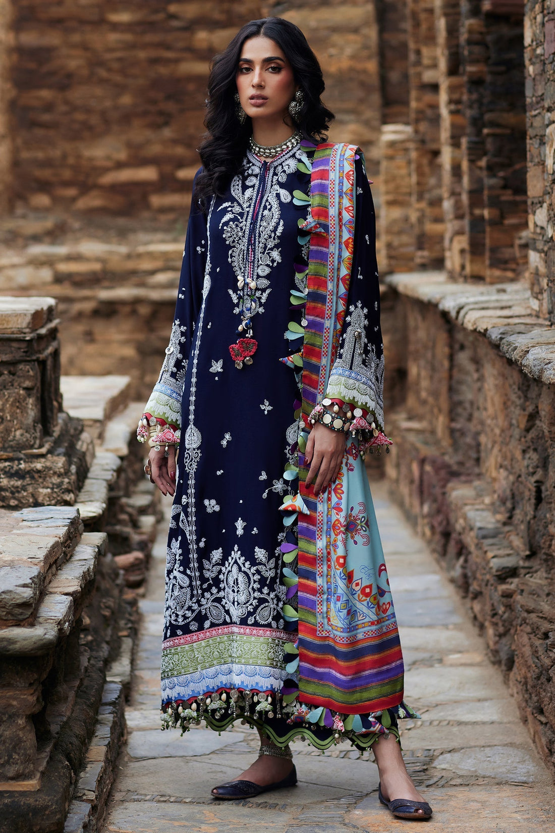 Elan | Winter Collection 24 | MAHROSH (EW24-06) - Designer Dress with Intricate embroidery and embellishments. Shop elegent wedding dress at Maria Faisal.