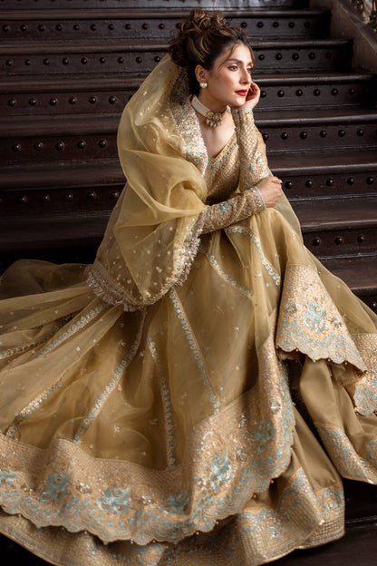 Erum Khan | Jahan Wedding 25 | Golden Glow - Ladies Clothes - Maria Faisal