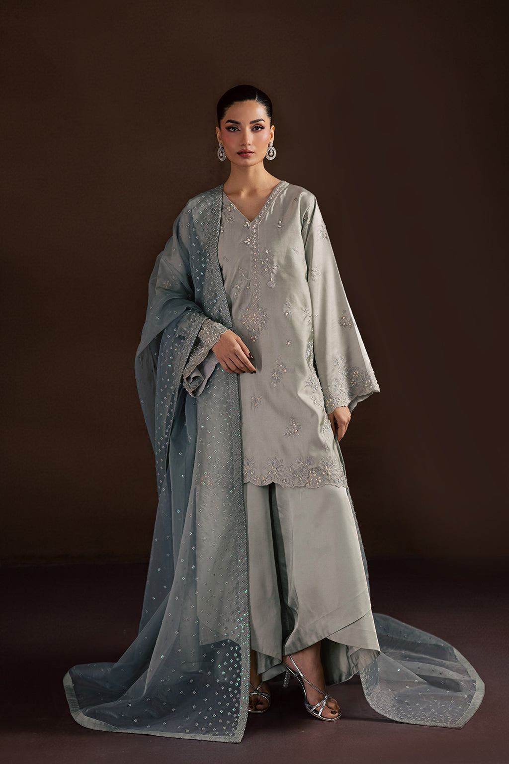 Vanya | Silk Edit | SL-19 - Luxury Dress - available at Maria Faisal in UK and USA.