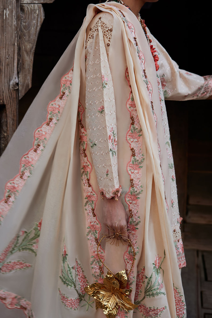 Elan | Kashmee Legacy Lawn 26 | MEHRVAAN (EL26-10 A) - Luxury Dress - available at Maria Faisal in UK and USA.