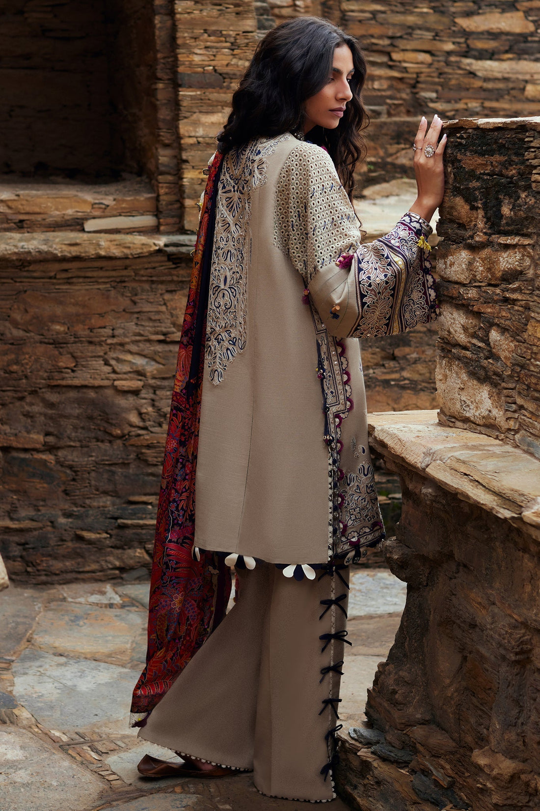 Elan | Winter Collection 24 | ARSIA (EW24-02) - Designer Dress with Intricate embroidery and embellishments. Shop elegent wedding dress at Maria Faisal.