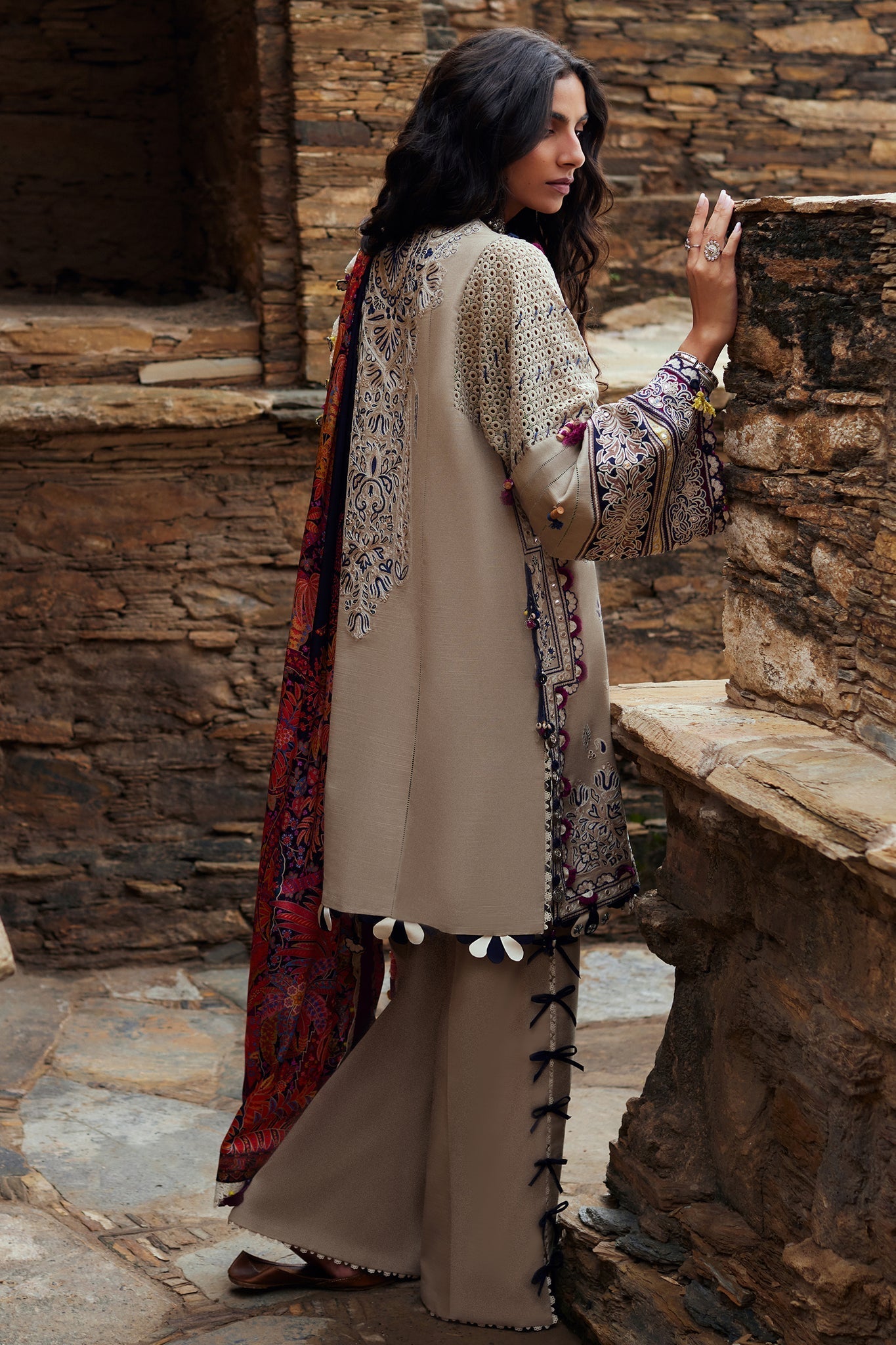Elan | Winter Collection 24 | ARSIA (EW24-02) - Designer Dress with Intricate embroidery and embellishments. Shop elegent wedding dress at Maria Faisal.