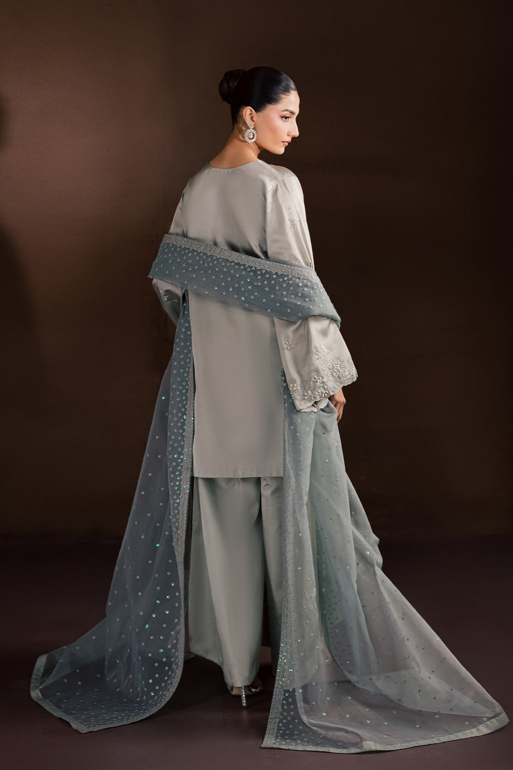Vanya | Silk Edit | SL-19 - Luxury Dress - available at Maria Faisal in UK and USA.