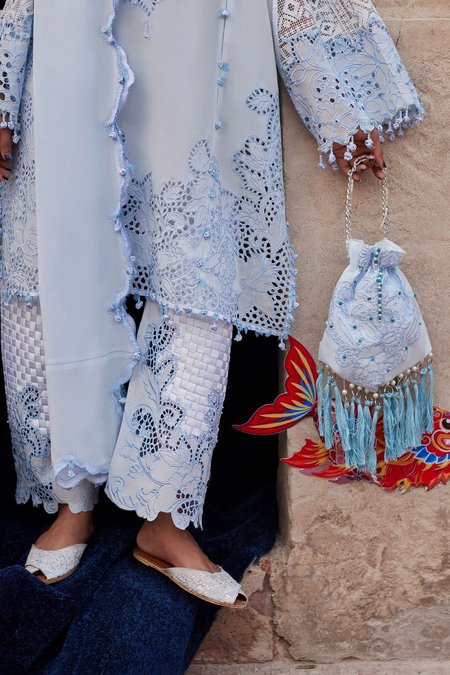Elan | Kashmee Legacy Lawn 26 |BRUMINE (EL26-02 A) - Luxury Dress - available at Maria Faisal in UK and USA.