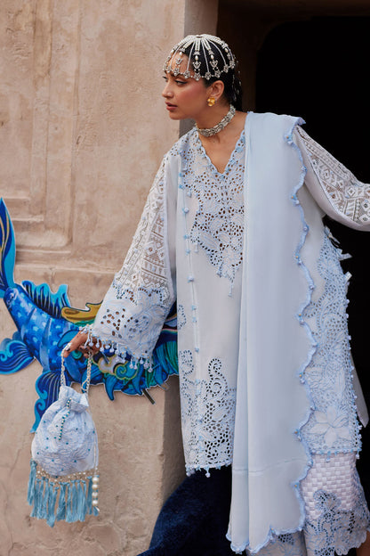 Elan | Kashmee Legacy Lawn 26 |BRUMINE (EL26-02 A) - Luxury Dress - available at Maria Faisal in UK and USA.