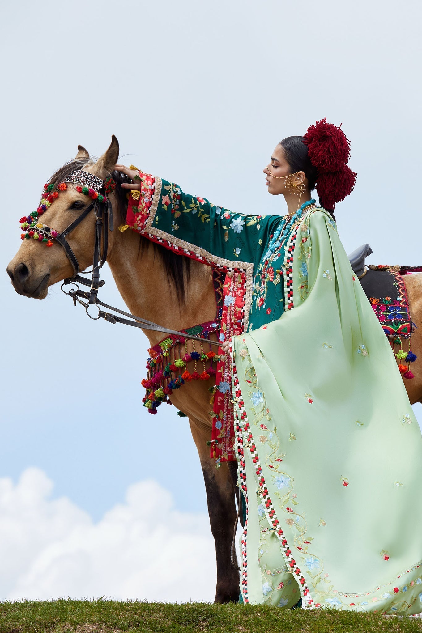 Elan | Kashmee Legacy Lawn 26 |DEODAR (EL26-12 A) - Luxury Dress - available at Maria Faisal in UK and USA.